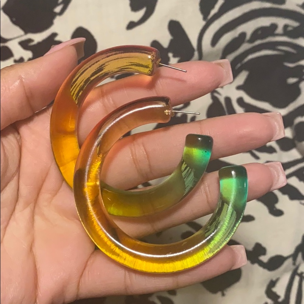 Rainbow earrings 💖